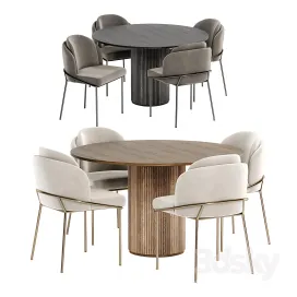 Angelo Chairs with Palais Royal Dining Table